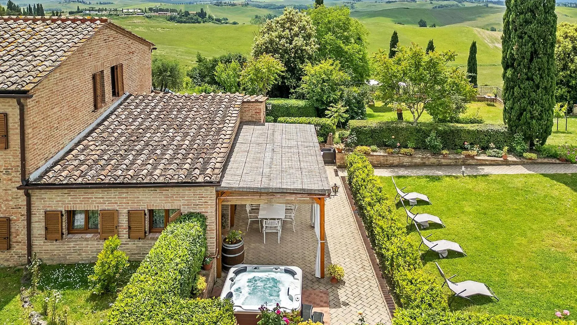 La Capanna Di Elfo Luxury Villa View Siena Italien